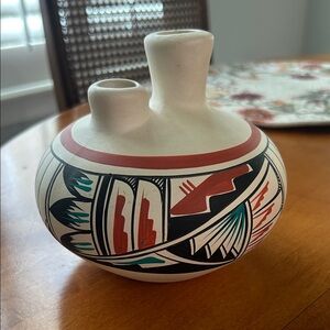 Handcrafted Multicolor Ceramic Vase